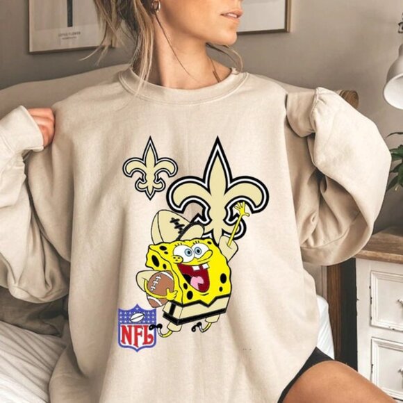 New Orleans Saints NFL Football Unisex Sweatshirt Team Logo Winter Apparel 91 - Picture 1 of 5